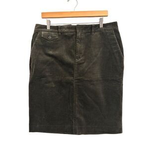 Lauren Ralph Lauren Jeans women's corduroy pencil skirt size 12 olive green